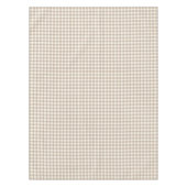 Boho Gingham Pattern Plaid Checkered Neutral Tischdecke (Vorderseite)