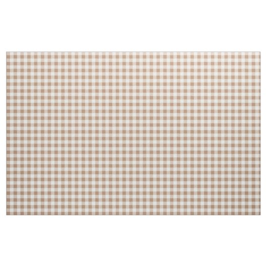 Boho Gingham Pattern Plaid Checkered Tan Brown Stoff (Fat Quarter (45,7 x 55,9 cm))