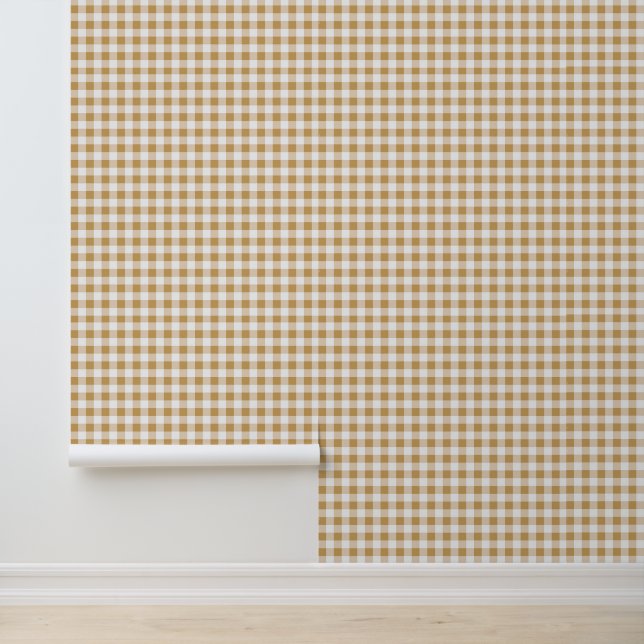 Boho Gingham Tapete (Anwendung)
