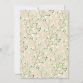 Boho Gipskraut Tischnummer Seating Chart 11 (Rückseite)