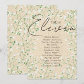 Boho Gipskraut Tischnummer Seating Chart 11 (Vorne/Hinten)