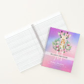 Boho GIRAFFE Baby Showplaner Notebook Journal Notizblock (Innenseite)