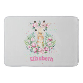 Boho Giraffe-Blume: Mädchen, Teens Geschenke Badematte