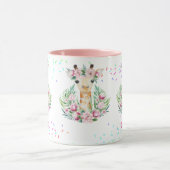 Boho Giraffe-Blume: Mädchen, Teens Geschenke Tasse (Zentrum)