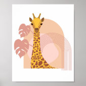 Boho Giraffe Jungle Pflanze Poster Wallfahrtskirch (Vorne)