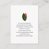 Boho Giraffe Mama + Babybuchanfrage Begleitkarte (Rückseite)