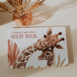 Boho Giraffe Safari Babydusche Gästebuch