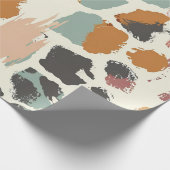 Boho Giraffe Skin Print Geschenkpapier (Ecke)