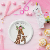Boho Giraffen-Mutter + Babyparty Pappteller (Party)