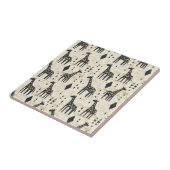 Boho-Giraffen-Stammesmuster Fliese (Seite)