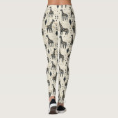 Boho-Giraffen-Stammesmuster Leggings (Rückseite)