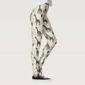 Boho-Giraffen-Stammesmuster Leggings (Rechts)