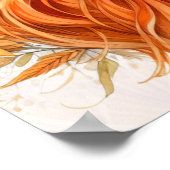 Boho Girl AI Kunst Boheme Mode Poster (Ecke)