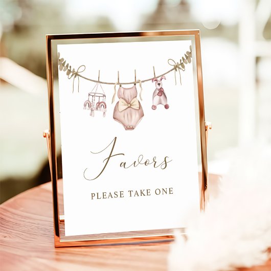 Boho Girl Baby Clothes Kinderdusche bevorzugt Schi Poster