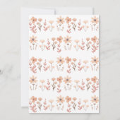 Boho Girl Baby Clothes Kinderdusche Einladung (Rückseite)