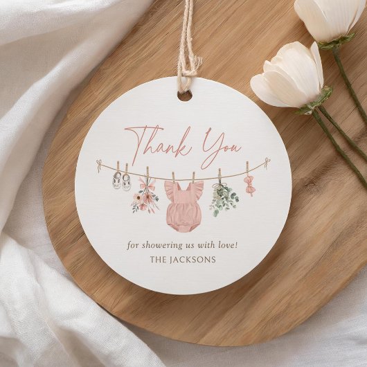 Boho Girl Baby Clothes Kinderdusche Geschenkanhänger