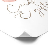 Boho Girl Baby Clothes Kinderduschkarten und Gesch Poster (Ecke)