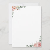 Boho Girl Clothesline Baby Shower Invitation Einladung (Rückseite)