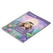 Boho Girl Lila "Choose Kindness" Notizblock (Linke Seite)