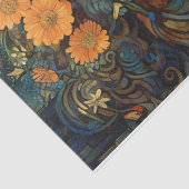 Boho Girl mit Ausblick auf das Städtische Jugendst Seidenpapier (Ausschnitt)