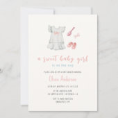 Boho Girl Outfit Babydusche Einladung (Vorderseite)