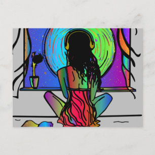 BOHO GIRL Postkarten