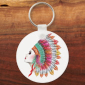 Boho Girl Schlüsselanhänger, Mode Girl Schlüsselanhänger (Vorderseite)