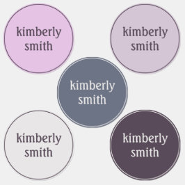 Boho Girl School Name Etiketten