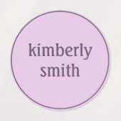 Boho Girl School Name Etiketten (Design 1)