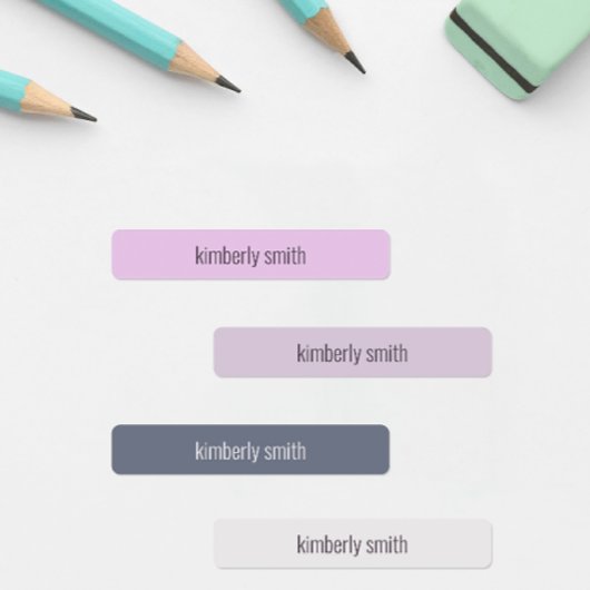 Boho Girl School Name Labels Etiketten