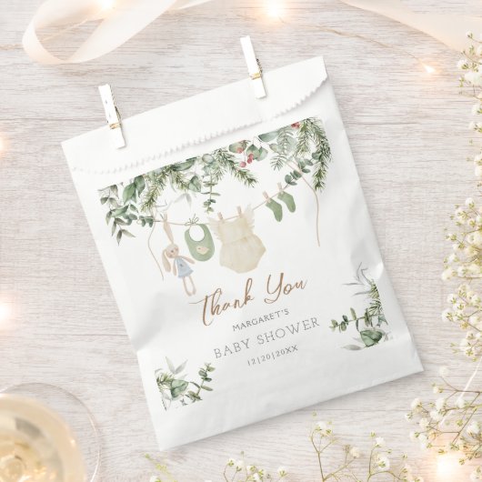 Boho Girl Winter Baby Showdusche Danke, dass du Ba Geschenktütchen (Ausgeschnitten)