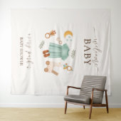 Boho Girls Clothes Baby Dusche Begrüßungszeichen Wandteppich (Beispiel (Horizontal))