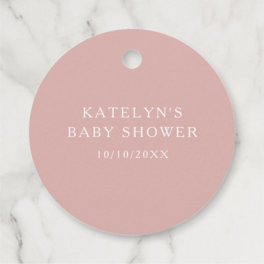 Boho Girls Pampas Grass Pumpkin Custom Circle Geschenkanhänger (Rückseite)