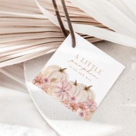 Boho Girls Pampas Grass Pumpkin Custom Geschenkanhänger