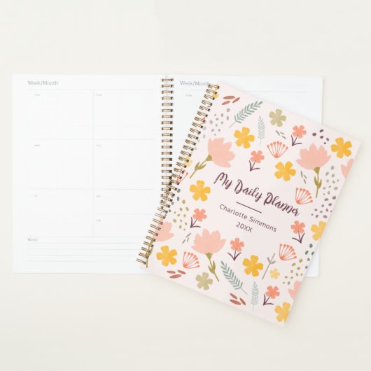 Boho Girly Personalisiert Daily Planer (Anzeige)