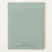 Boho Girly Personalisiert Daily Planer (Rückseite)