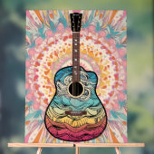 Boho-Gitarre Acrylschild (Neutral)