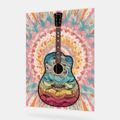 Boho-Gitarre Acrylschild (Winkel)