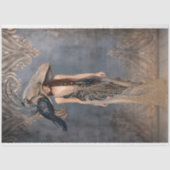 Boho Glam Portrait Kunstvoll wandern im Stehenden Seidenpapier (Vorderseite)