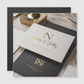 Boho Glam Wedding Einladung (Vorne/Hinten)