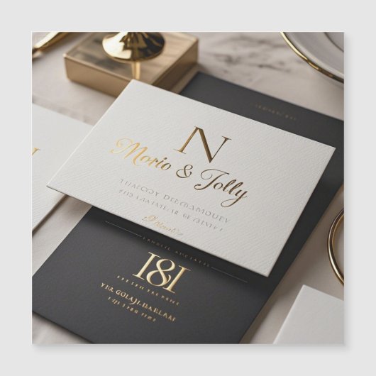 Boho Glam Wedding Einladung (Vorderseite)