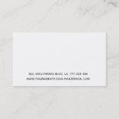 Boho Glamour elegante, elegante Wasserfarbenperle Visitenkarte (Rückseite)