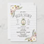 Boho Glamping Brautparty - Dusty Einladung (Vorderseite)