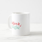 Boho glaubt an magischen Weihnachten modernen Schr Kaffeetasse (Vorderseite Links)