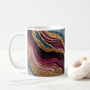 Boho Glitter Achat Kaffeetasse
