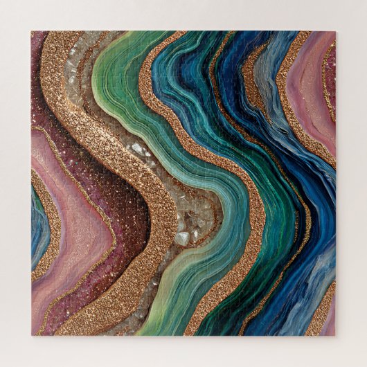 Boho Glitter Achat Puzzle (Vertikal)