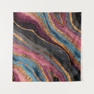 Boho-Glitter-Achat-Tapete Wandteppich