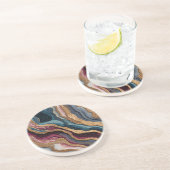 Boho Glitter Achat Untersetzer (Seite)