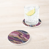 Boho Glitter Achat Untersetzer (Seite)