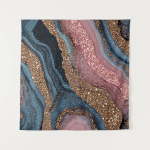 Boho Glitter Achat Wandteppich